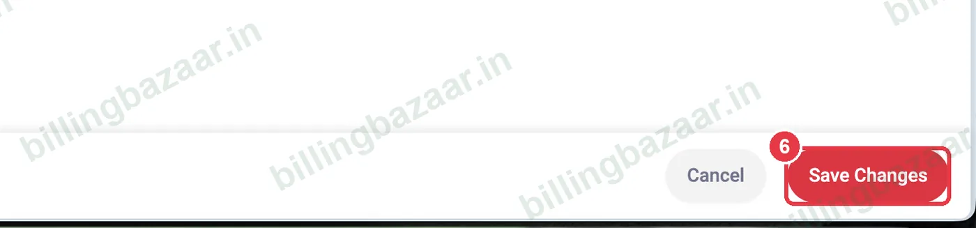 Vyapar Save Changes button on the Edit Profile screen