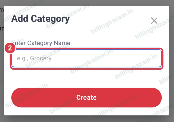 Vyapar Add Category dialog