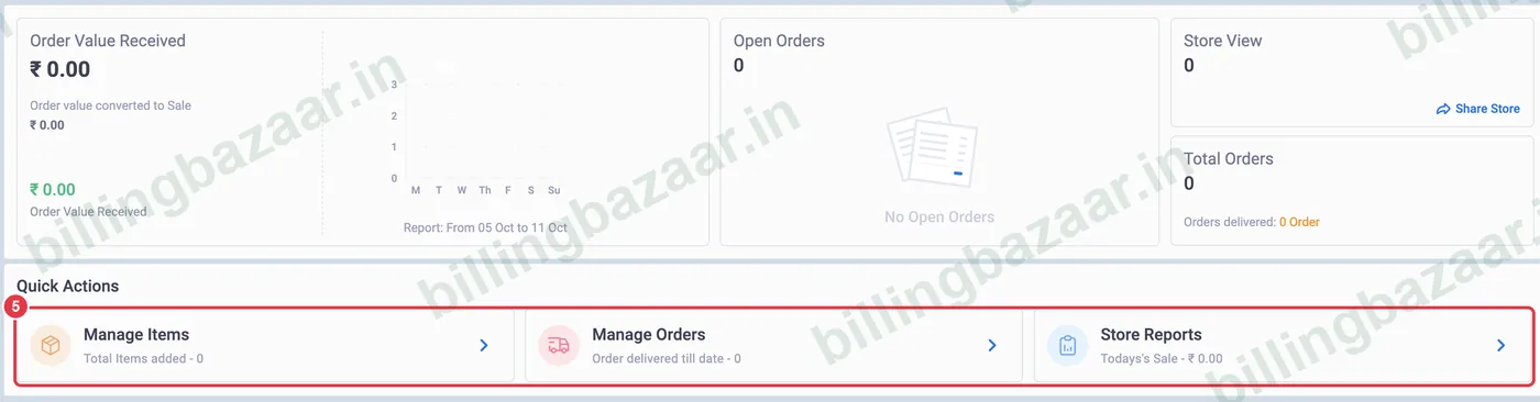 Vyapar online store orders and reports